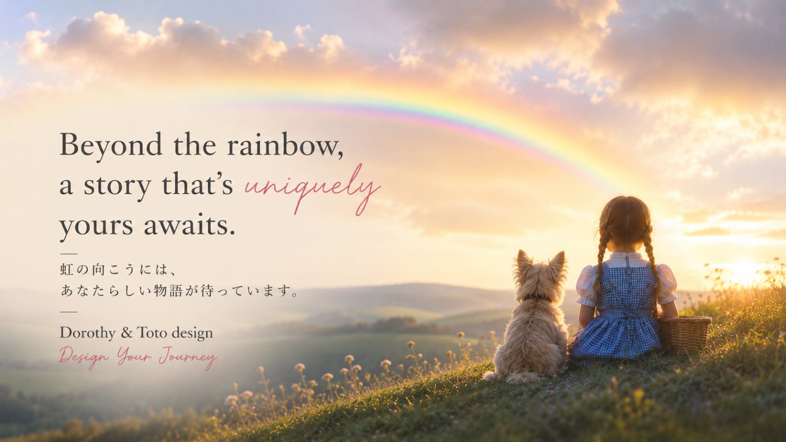 Beyond the rainbow, a story that's uniquely yours awaits.